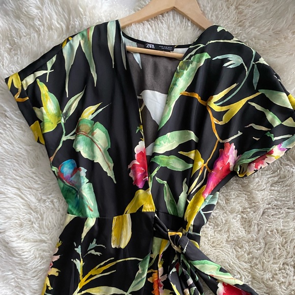 Zara silk jumpsuit xs nwt - Picture 3 of 13